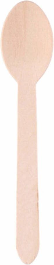 Alpina Bestek Eetlepel Hout 16 cm. 50 stuks