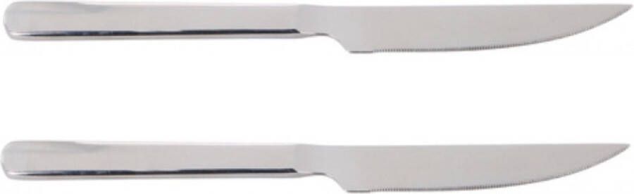 Alpina Bestek Steak Mes Chroom 23 cm. 2 Stuks