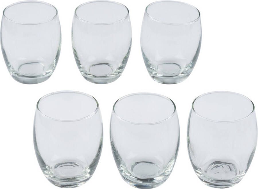 Alpina 6x Drinkglazen waterglazen transparant 350 ml Drinkglazen