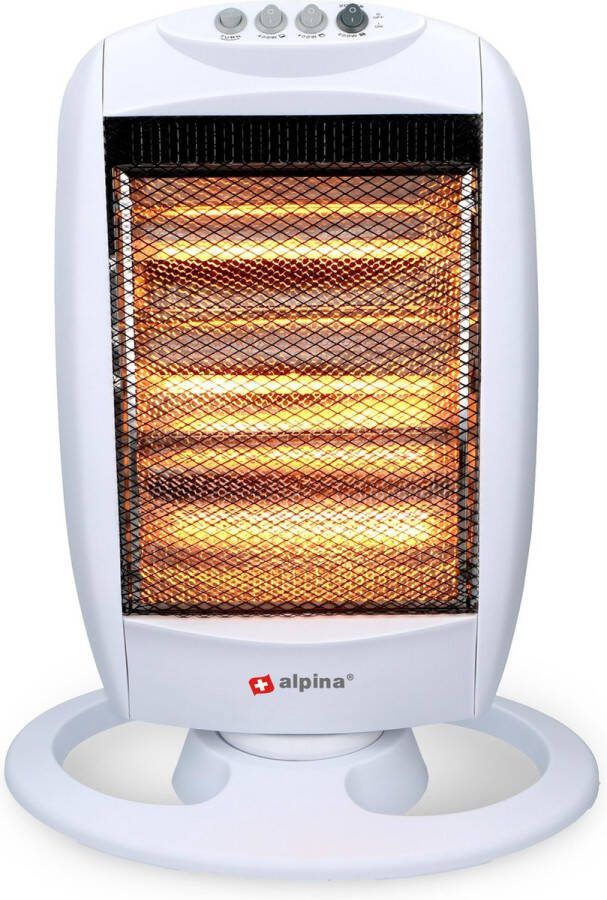 Alpina Elektrische Kachel Halogeen Heater 3 Warmtestanden 1200W