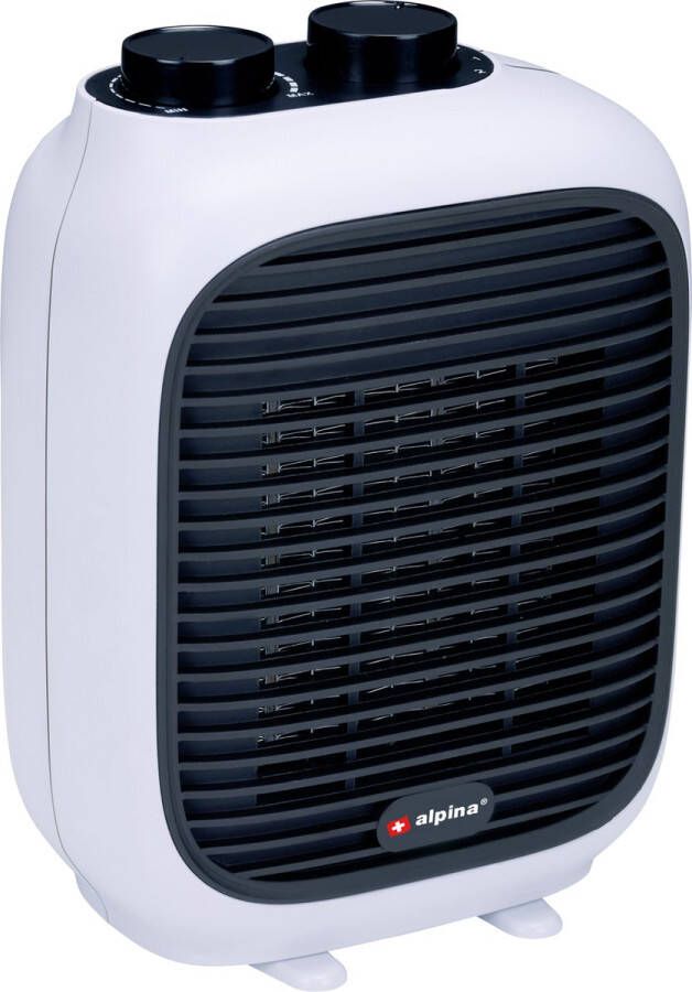 Alpina Elektrische Ventilatorkachel PTC-1601 Mini Heater 1500W voor Ruimtes 10 tot 15 m²