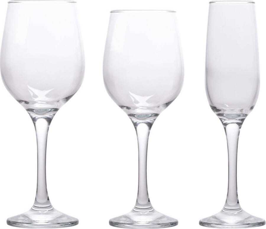 Alpina Glasservies 12 Stuks Rode Wijn Witte Wijn Champagne Glazenset