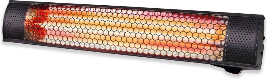 Alpina Heater Terrasverwarmer Elektrische Verwarming Verwarmd éN Verlicht Infrarood 2000w