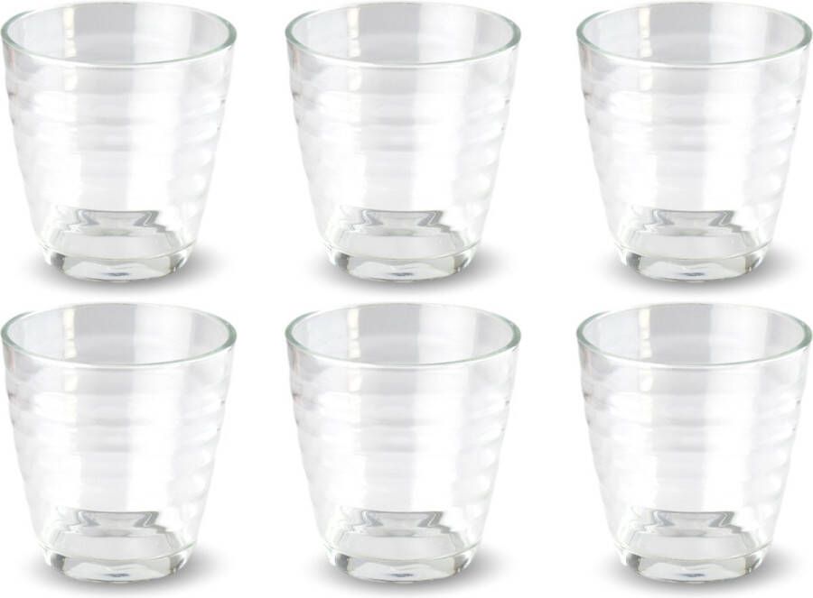 Alpina Kitchen & Home Alpina Waterglazen Waterglazen 6 stuks Waterglas Drinkglas Glas Glazen Glaasje Glaasjes