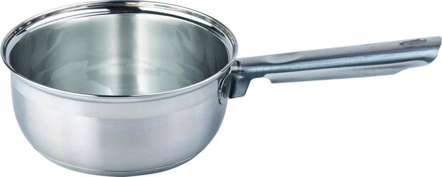 Alpina Steelpan sauspan juspan zilver 1 4 liter 16 cm van RVS Steelpannen