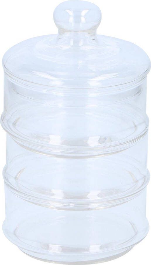 Alpina Kitchen & Home Voorraadpot glas 3-laags Ø 12 cm