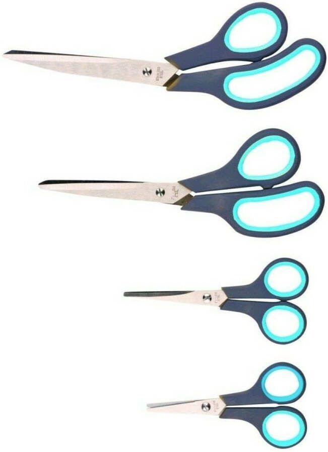 Alpina Scharen Set Roestvrij Staal 25 21 14 en 12 cm. 4 delig