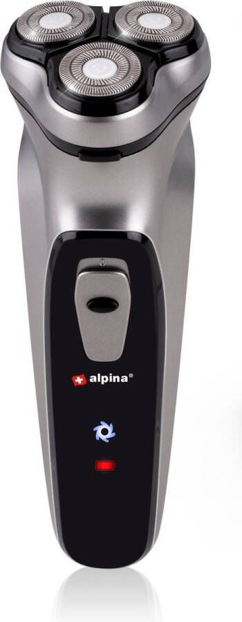 Alpina Scheerapparaat USB-Oplaadbaar 3 Zwevende Scheerkoppen Pop-Up Trimmer met Reinigingsborsteltje en Beschermkap USB-kabel