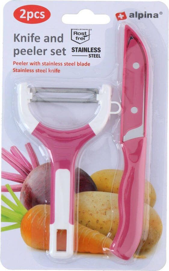 Alpina Schilmes en Dunschiller Set Roze Keramisch & RVS Mix Non-Stick Coating