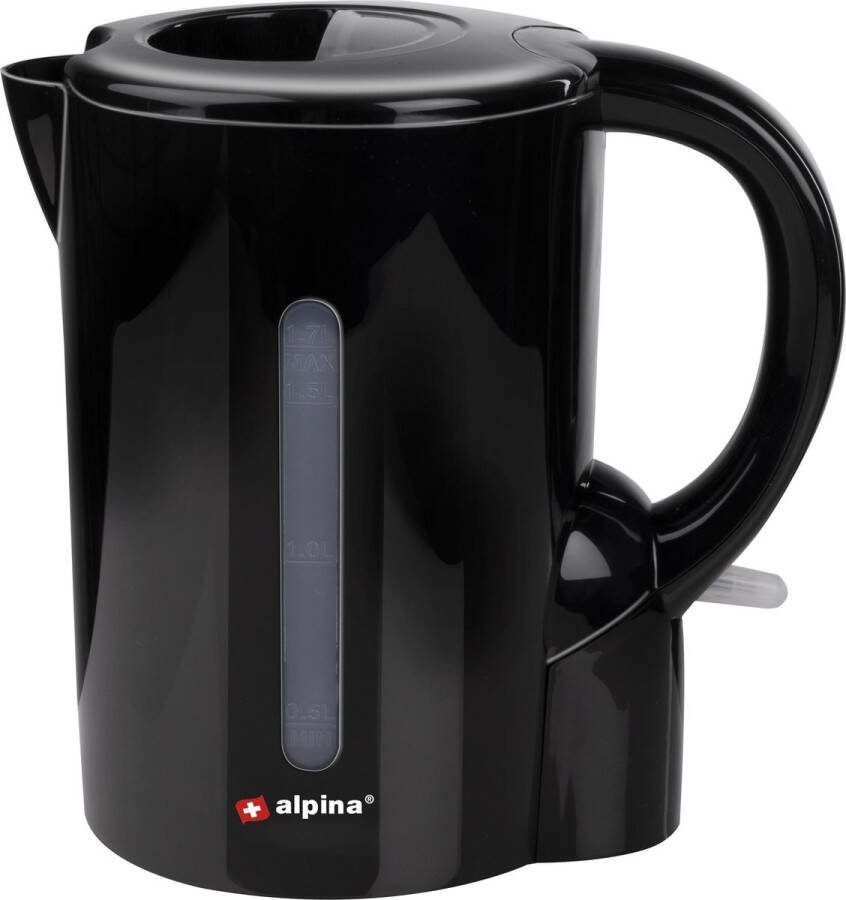 Alpina Waterkoker 1 7 Liter 2200 Watt Snoerloze Kan Droogkookbeveiliging Zwart