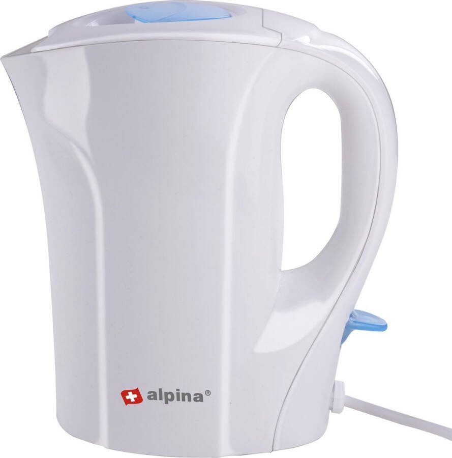 Alpina Waterkoker 1 Liter 800-1000 Watt Vast Snoer Droogkook- en Oververhittingbeveiliging Wit