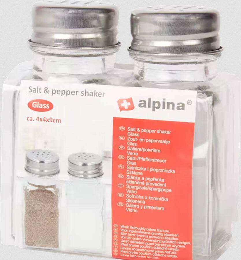 Alpina zout- en peperstrooiers