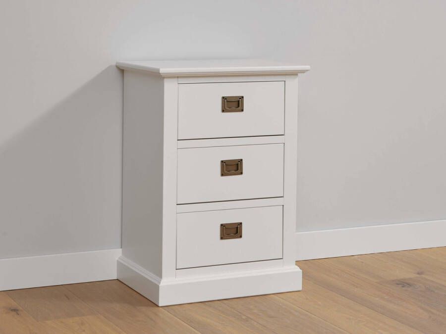 Alta Meubelen Alta Ladenkast met 3 laden Snow White hoogwaardige kwaliteit