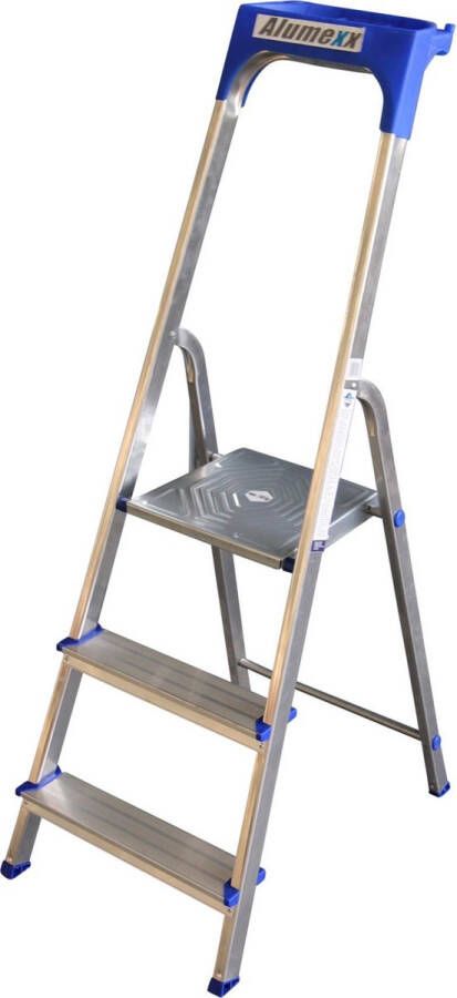 Express Huishoudtrap aluminium 3-treden