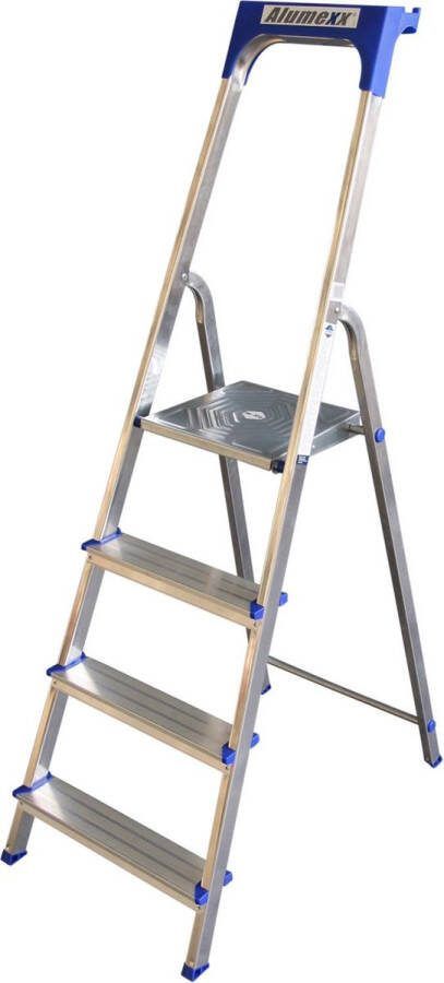Express Huishoudtrap aluminium 4-treden