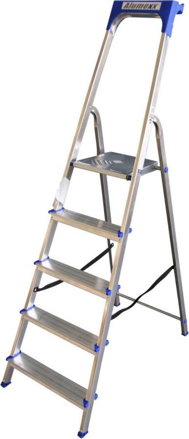 Express Huishoudtrap aluminium 5-treden