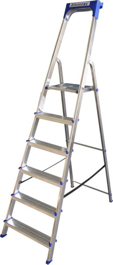 Express Huishoudtrap aluminium 6-treden