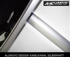Alunovo AL90-100 Kabelgoot (l x b x h) 1000 x 80 x 20 mm Zilver (mat geëloxeerd) 1 stuk(s)