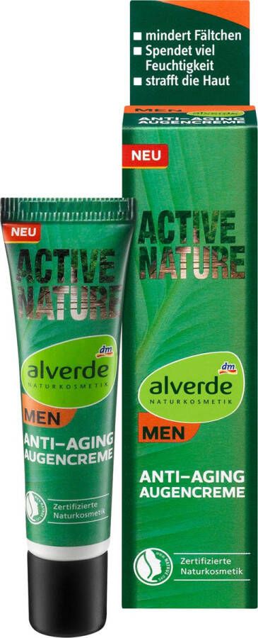 Alverde MEN Active Nature Anti-Aging Ogencrème Oogcrème 15 ml