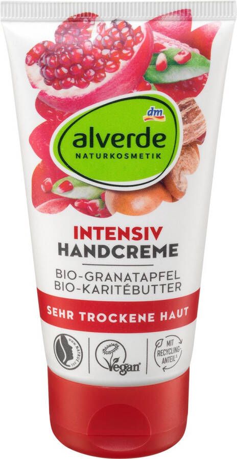 Alverde NATURKOSMETIK Handcrème Intensive Organic Pomegranate Organic Shea Butter 75 ml