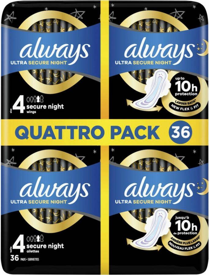 Always 6x Maandverband Ultra Night 36 stuks