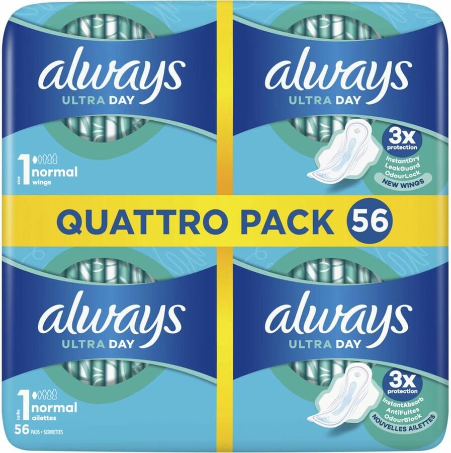 Always Maandverband Ultra Normal Plus 56 stuks