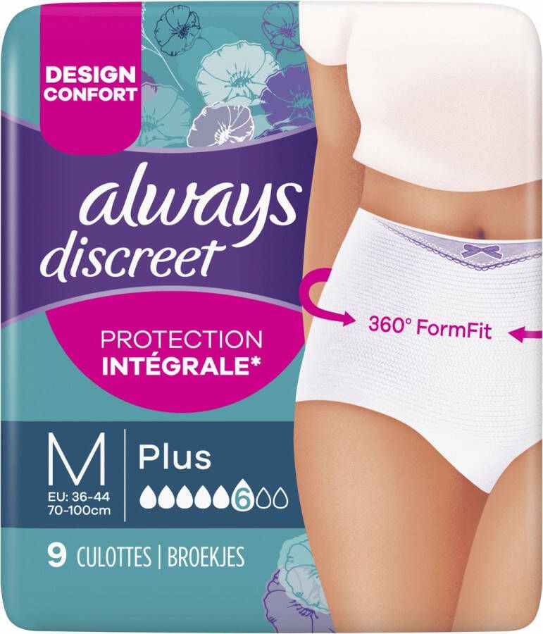 Always Discreet Incontinentiebroekjes Maat Maxi M 9 Stuks