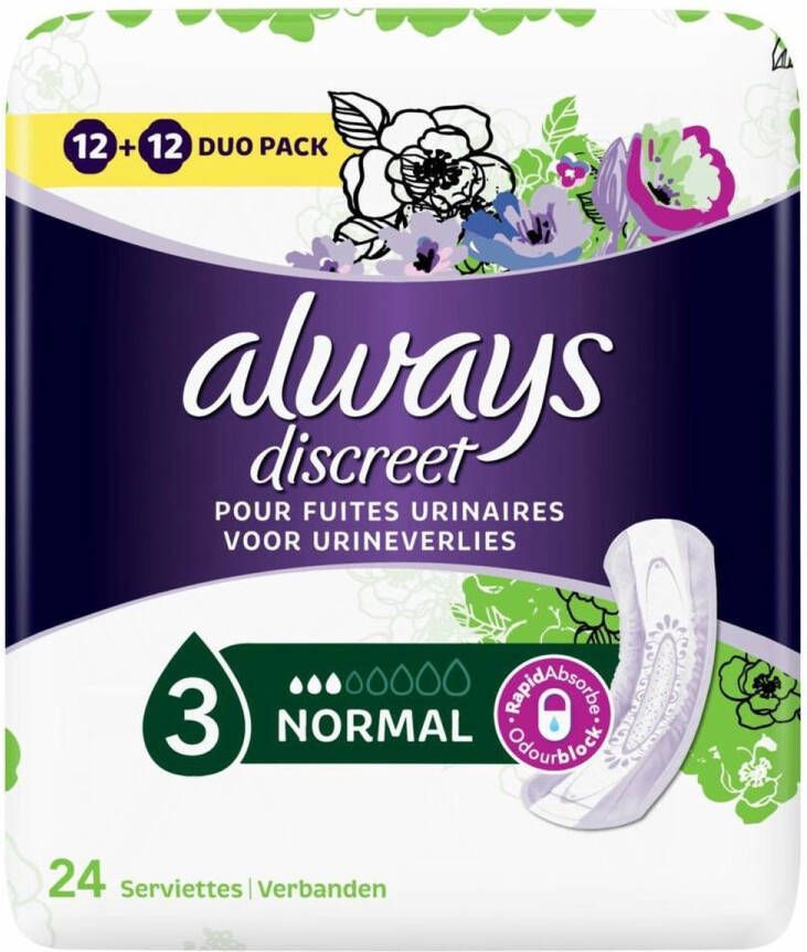 Always Discreet Maandverband Normal 24 stuks