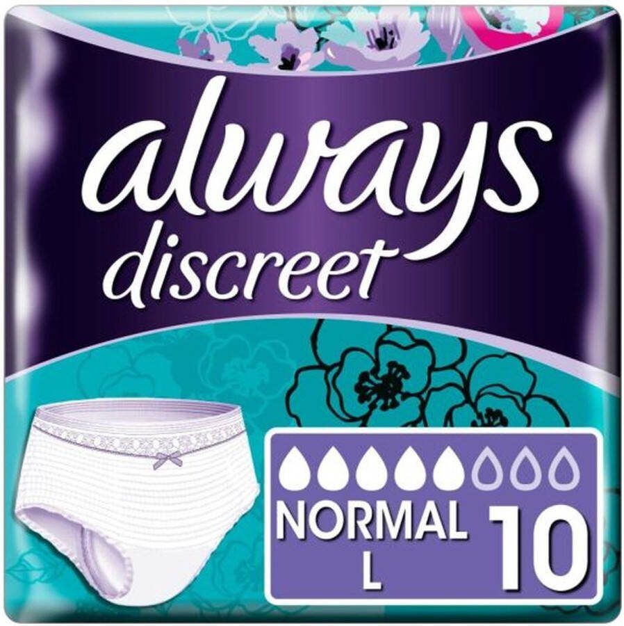 Always Discreet Pants Normal Large 10 Stuks