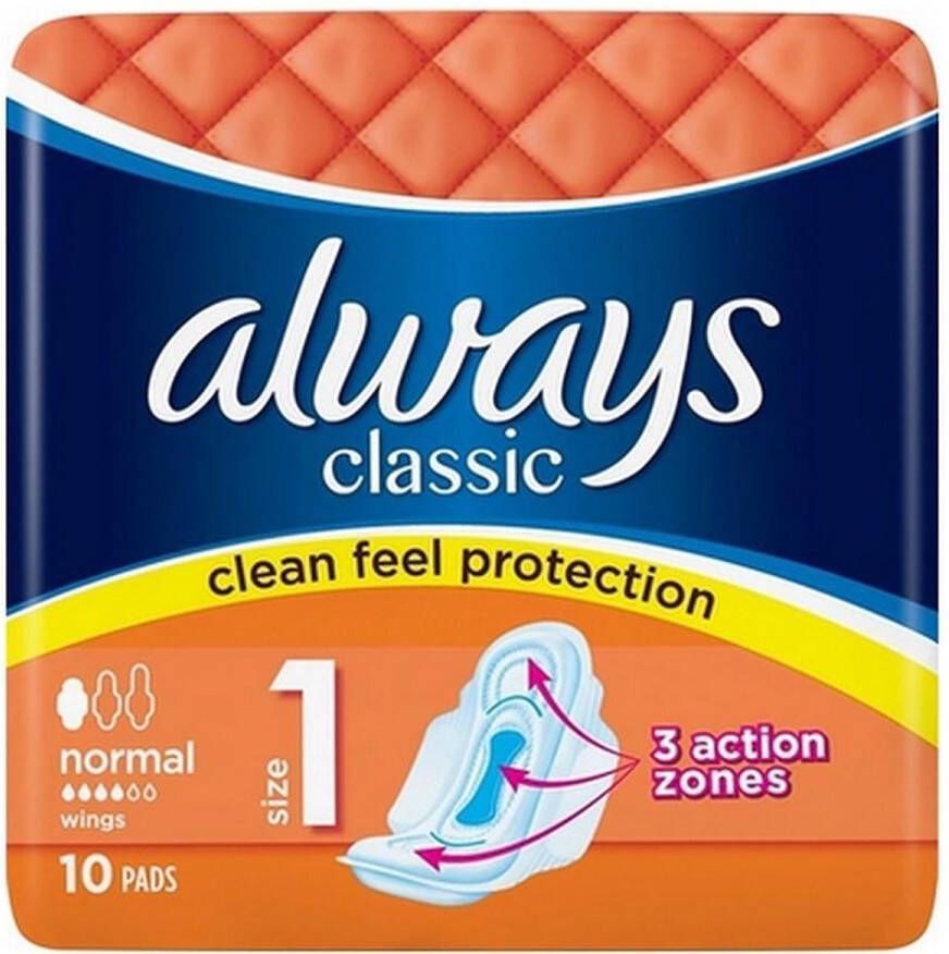 Always maandverband – Classic Normal 10 maandverbanden 16 stuks