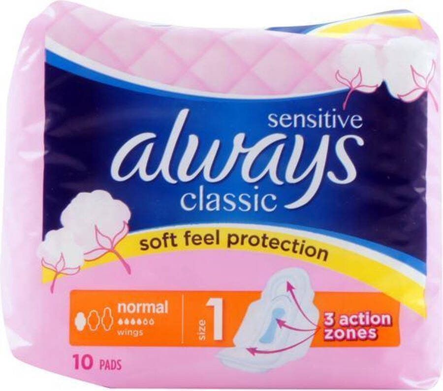 Always maandverband – Classic Normal Sensitive 16 stuks