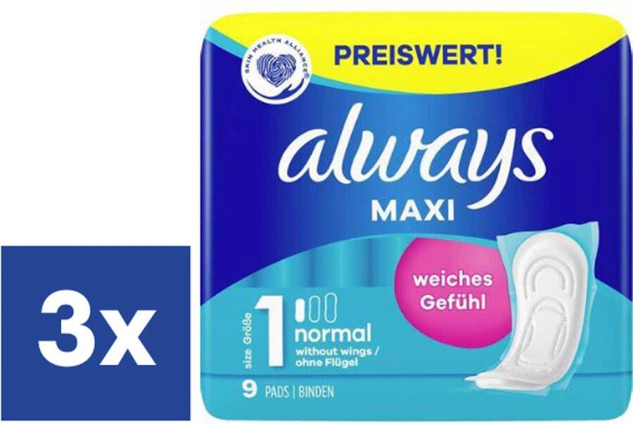 Always Maxi Normal Maandverband 3 x 9 stuks