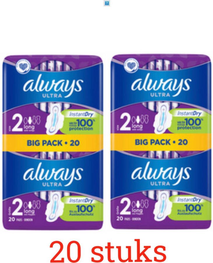 Always Maandverband Ultra Long 40 stuks (2x20)