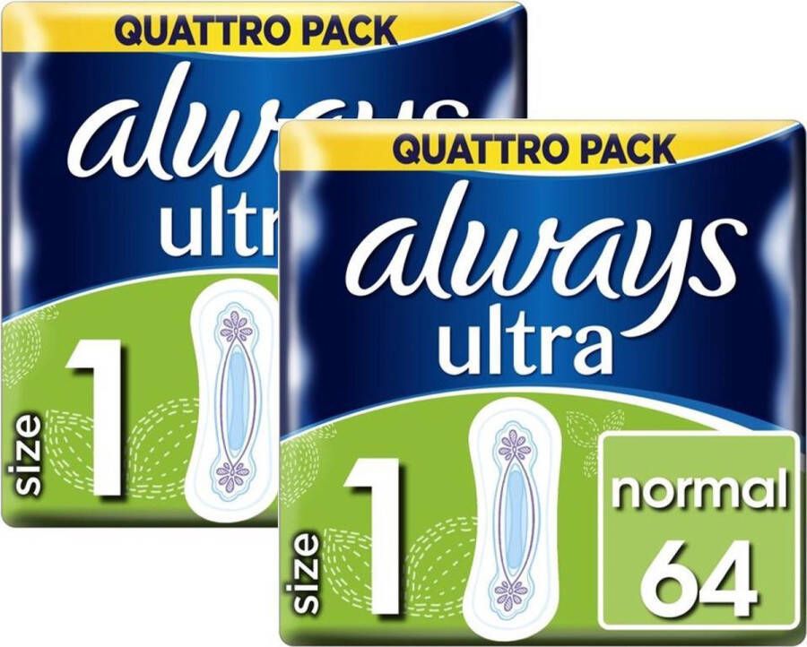 Always Maandverband Ultra Normal 128 verbanden (2x64)