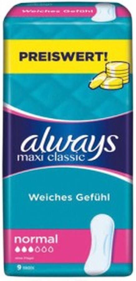 Always Maxi Classic 9 stuks Sparpaket Damenbinde