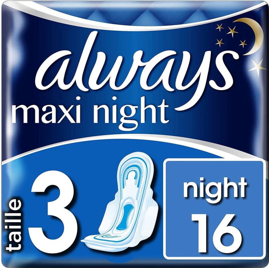 Always MAXI NIGHT MAANDVERBAND 16 STUKS