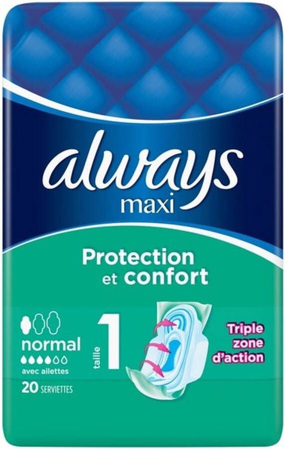 Always Maxi Normal Plus Single Maandverband 20 Stuks