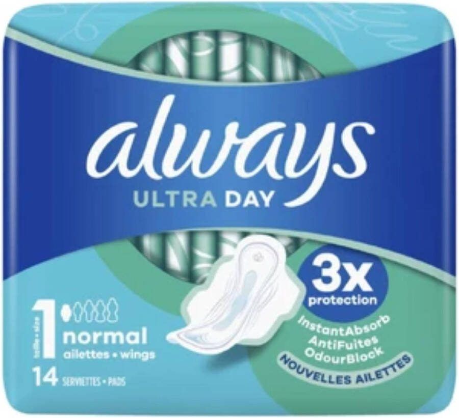 Always Ultra Maandverband 14 stuks Normal (met vleugels)