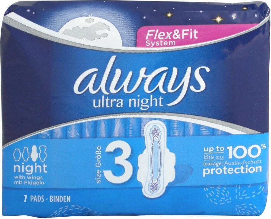 Always Ultra Night Maandverband 7 Stuks