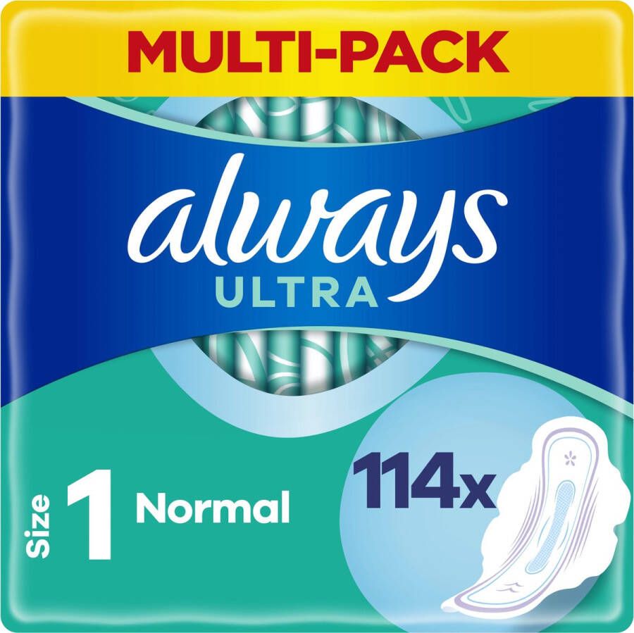 Always Ultra Normal Maandverband Met Vleugels 114 stuks