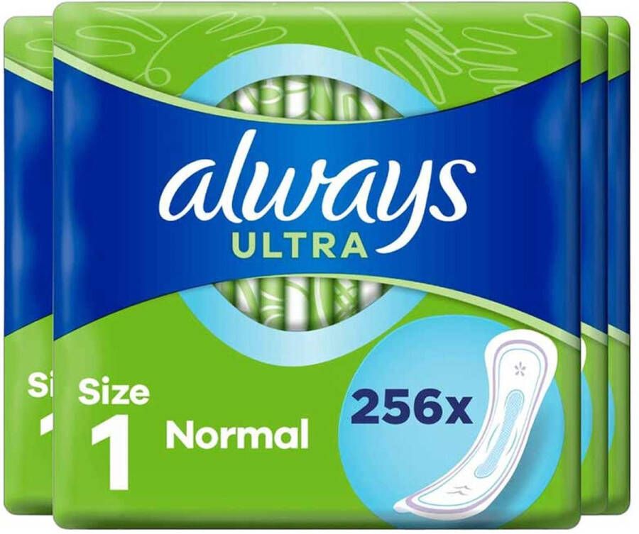 Always Ultra Normal Voordeelverpakking 256 stuks Maandverband
