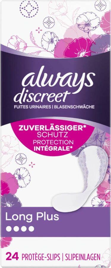 Always x3 discreet inlegkruisjes long plus (urineverlies) 18st