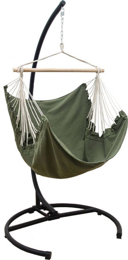 AMANKA XL Hangstoel Buiten 155x125 Tuin Hangstoel Zit Hangmat Boom Schommelstoel