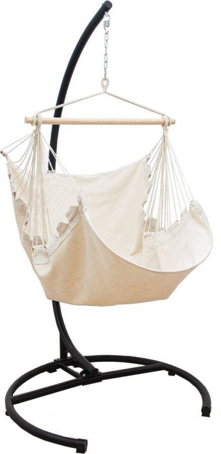AMANKA XL Hangstoel Buiten 155x125 Tuin Hangstoel Zit Hangmat Boom Schommelstoel