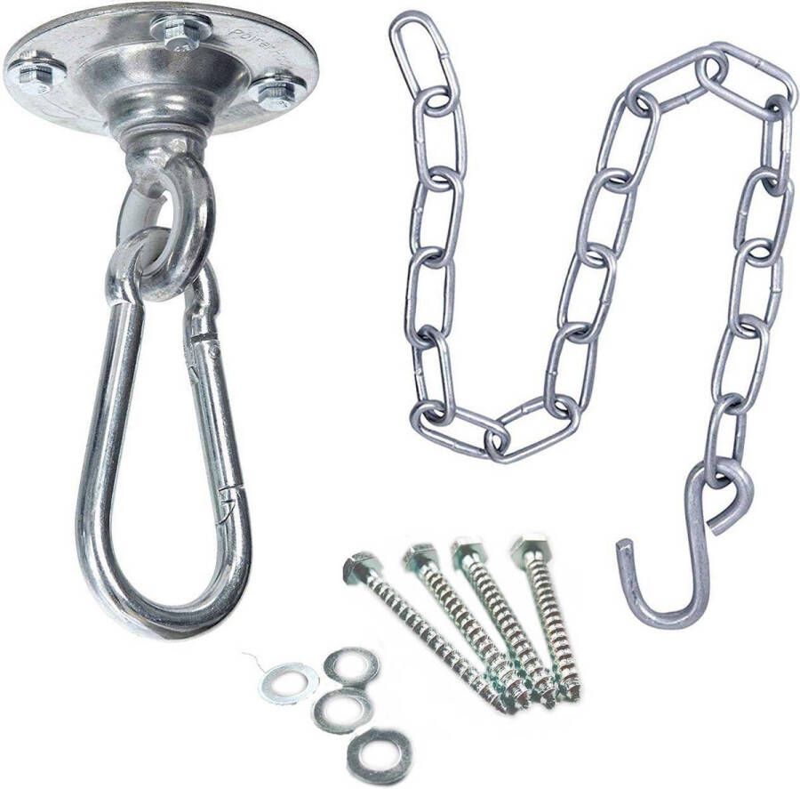 Amazonas Ophanghaak met ketting voor hangstoelen in houten balk Power Hook |
