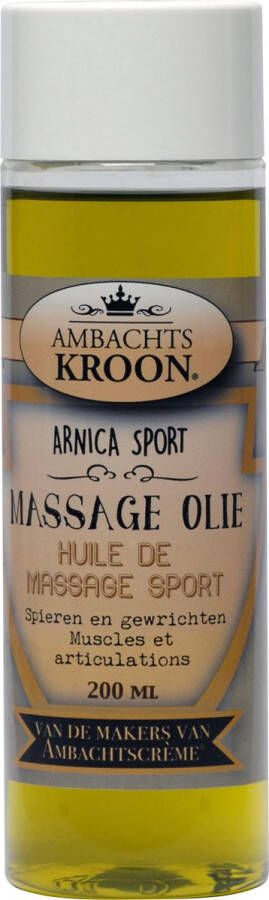 Ambachtskroon Arnica Sport Massage Oil Massage Oil Body Oil Arnica Arnica Sport Massage Oil Craft Crown Massage Oil-200ml-arnica