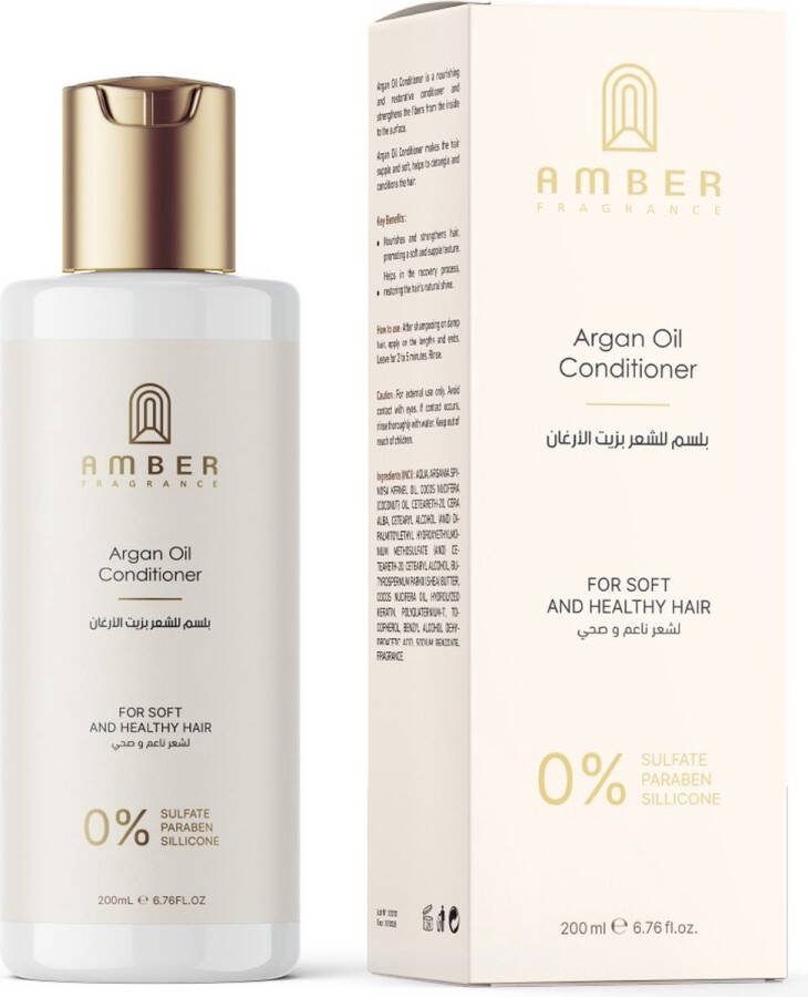 Amber Fragrance Conditioner ARGAN OLIE 0% Parabenen|Silliconen|Sulfaten 200ML
