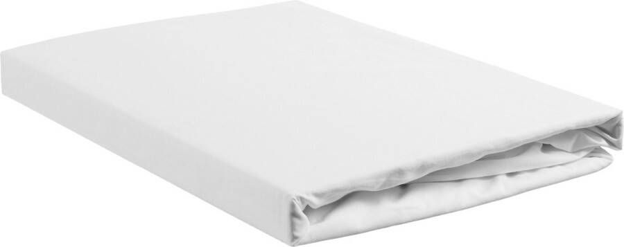 Ambiante Cotton Uni Topdek topper hoeslaken White 100% katoen Topdek topper Hoeslaken 160x210 220