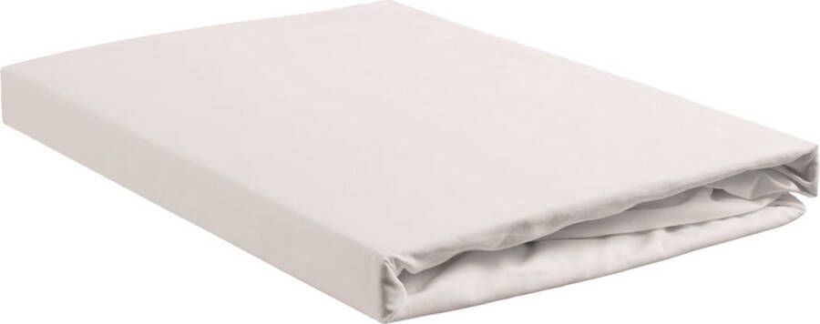 Ambiante Bamboe Cotton Uni hoeslaken White 52% katoen 48% bamboe 160x200