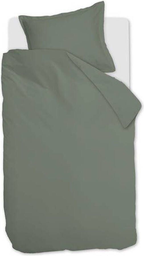 Ambiante Bamboo Uni Dekbedovertrek Eenpersoons 140x200 220 cm Groen